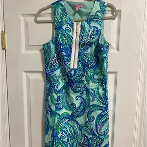 NWT Lilly Pulitzer Lined Sleeveless Multicolored Summer Dress Size M